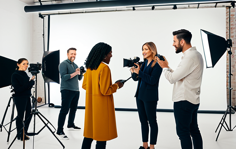 블로그 마케팅과 PR의 차이점 - Beauty Brand Content Creation**

"A diverse group of people, including a makeup artist and videograp...